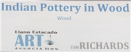 110 Indian Pottery in Wood Label