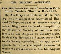 Historical Newspaper Article