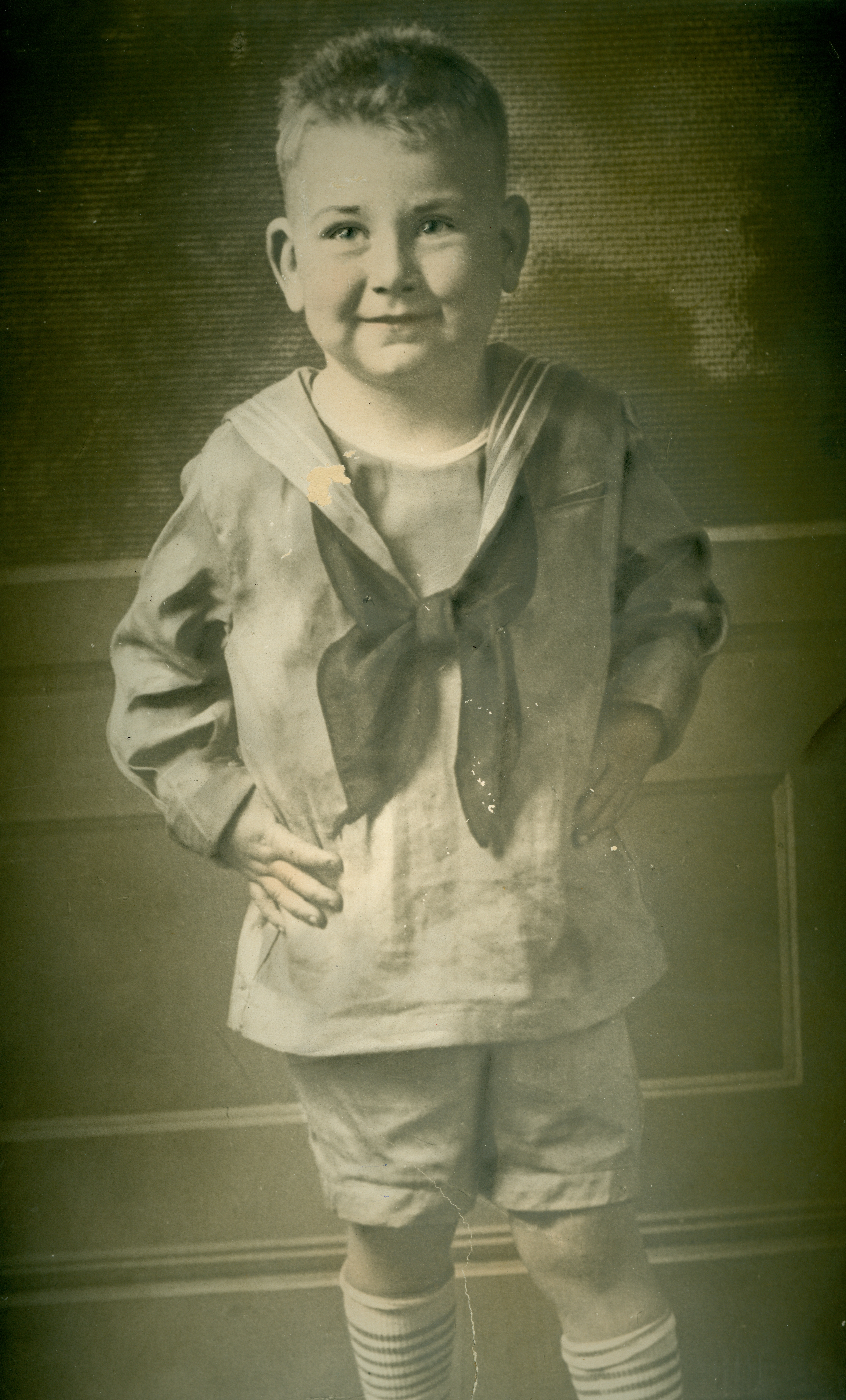 Does anyone recognize this adorable little boy?  His portrait was discovered inside a frame purchase