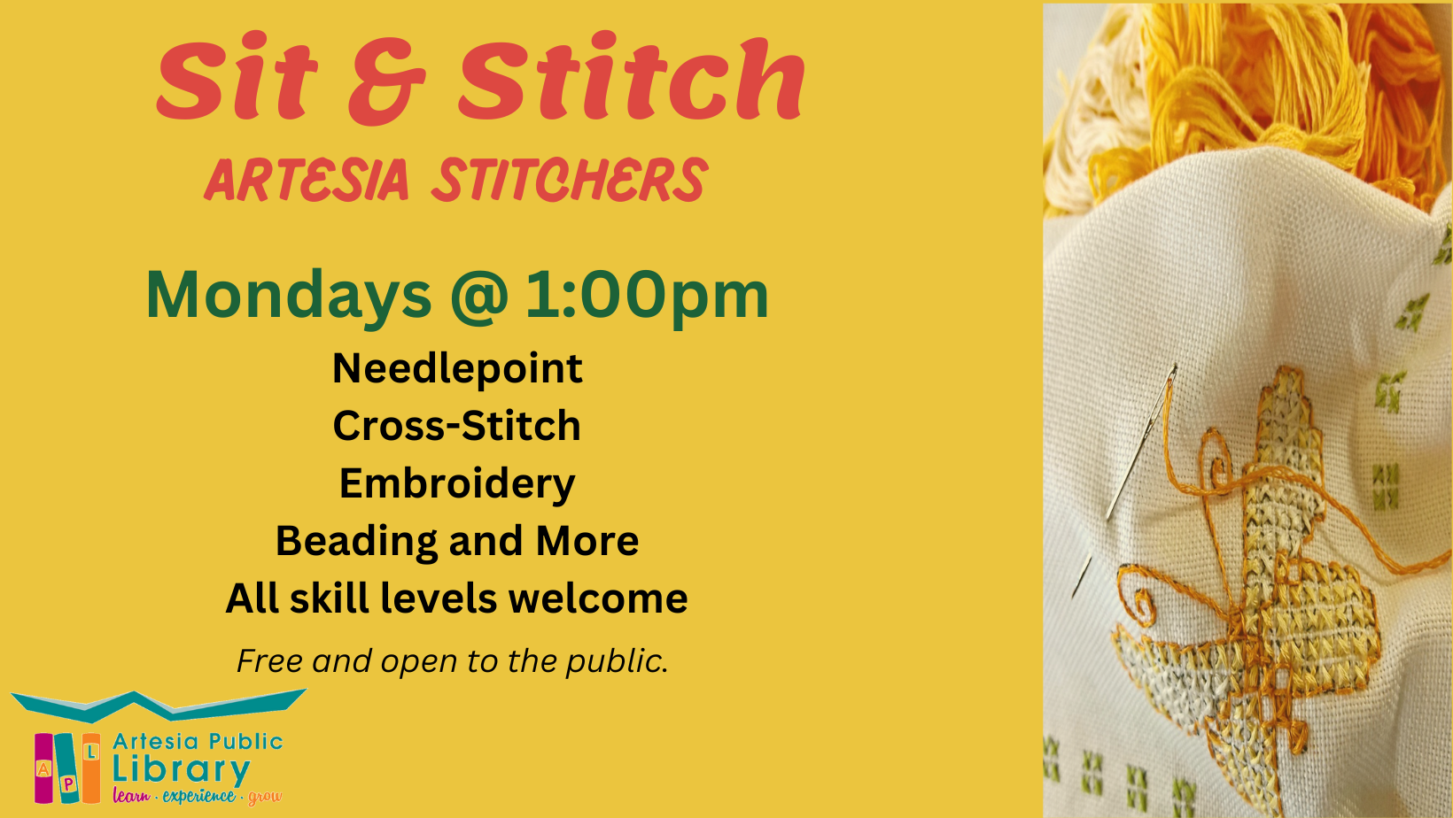 Artesia Stitchers Marketing