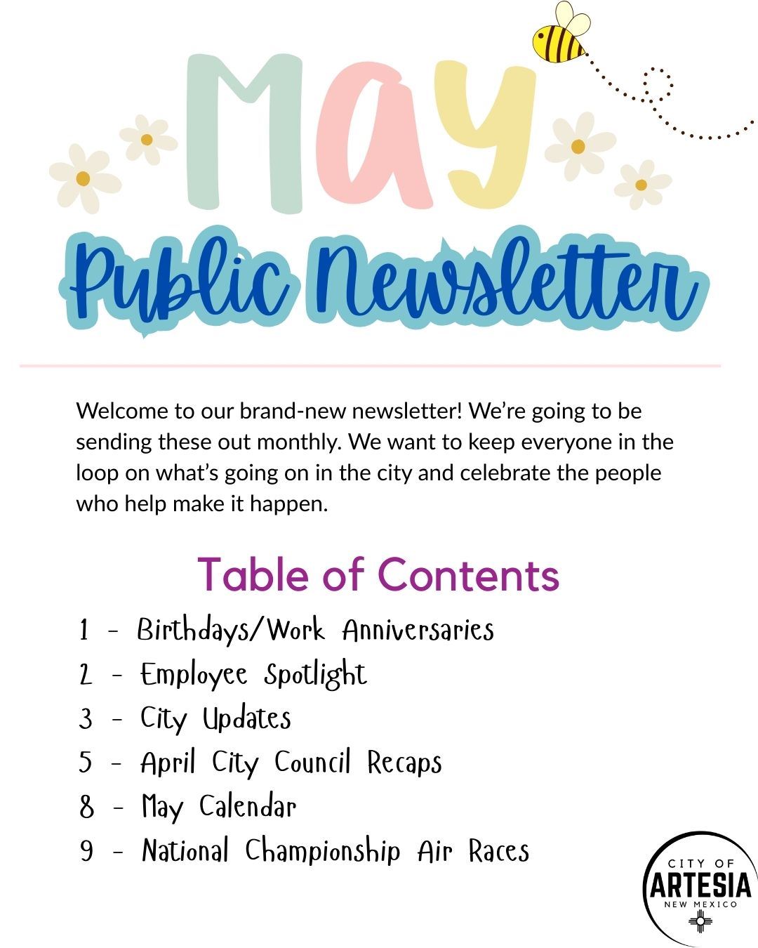Public Newsletter