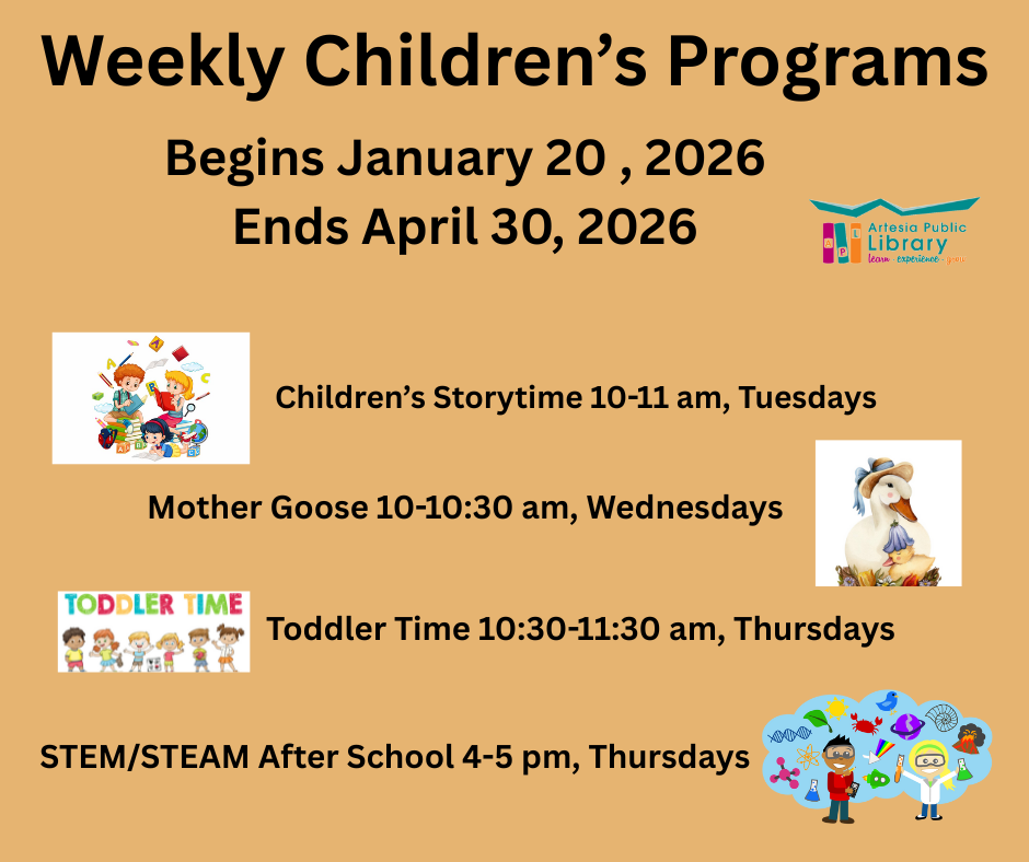 Weekly Childrens Programs 2026